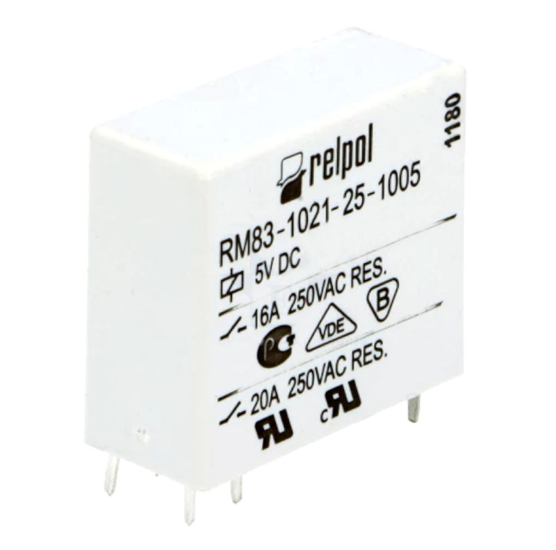 Releu 5VDC, SPST-NO, 16A, RM5, RM83-1021-25-1005, RELPOL