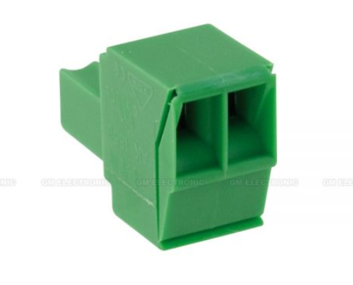 Regleta deconectabila, 2 pini, verde, 3.5mm, AK1550/2, PTR HARTMANN
