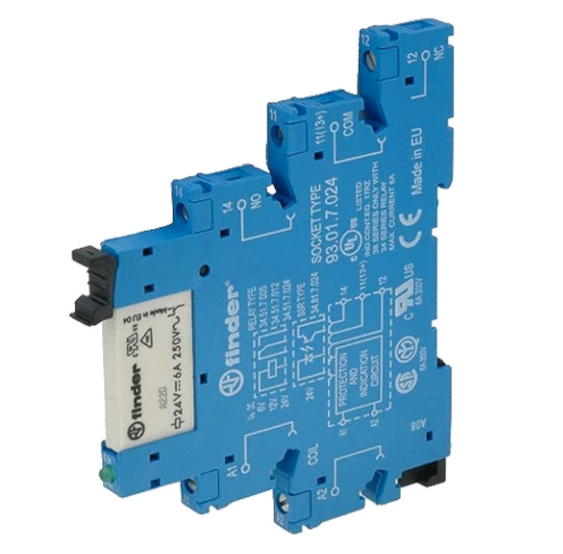 Releu 12VAC, DC, SPDT, 6A, 38.51.0.012.0060, FINDER