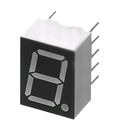 Afisor cu led, 12.9mm, verde, CC, LED, LTS-4301G, Lite-On