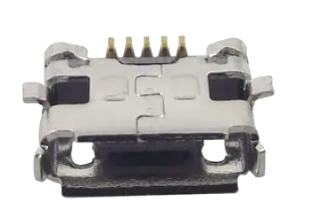 Conector micro USB, AB soclu, pcb, 5 pini, 10104111-0001LF, AMPHENOL