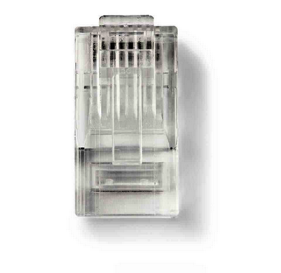 Mufa RJ45, 8p8c, CAT6, cablu rotund, solid, gold, CCGP89304TP