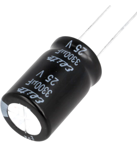 3300uF/25V, electrolitic, 16x31.5mm, RM7.5, 105C, ELITE