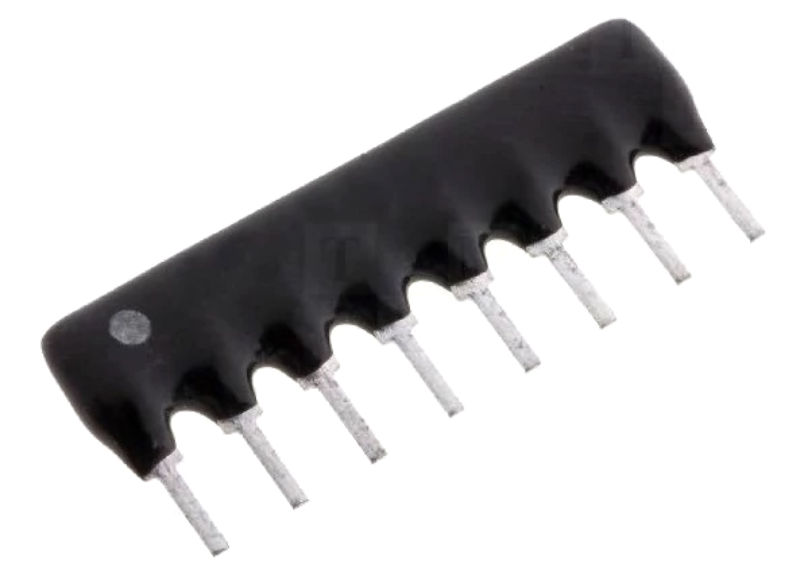 Retea rezistiva 4x4.7K, max.100V, RM2.54, DR4.7K-4/8, ROYAL OHM