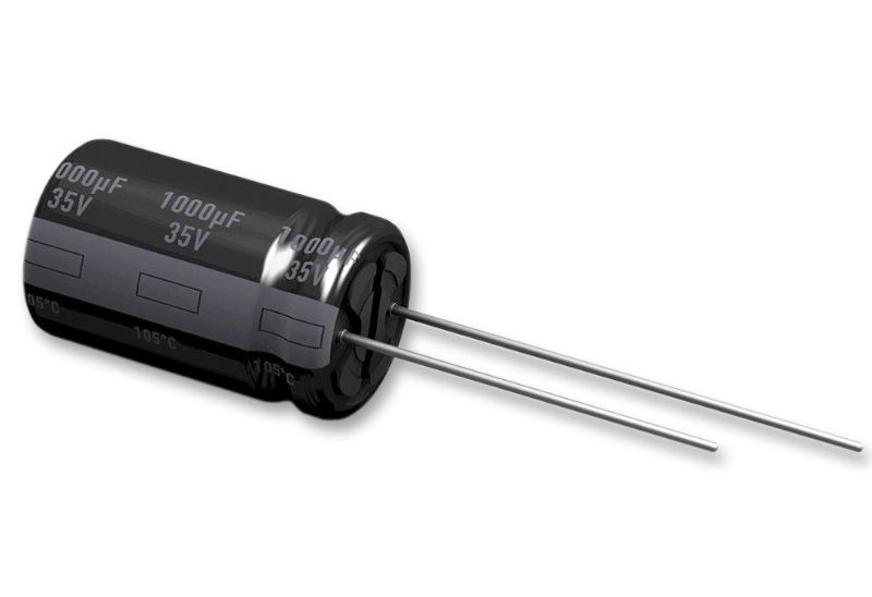 560uF/35V, Condensator electrolitic, low ESR, 10x20mm, 105C, 10000h, EEUFR1V561, PANSONIC