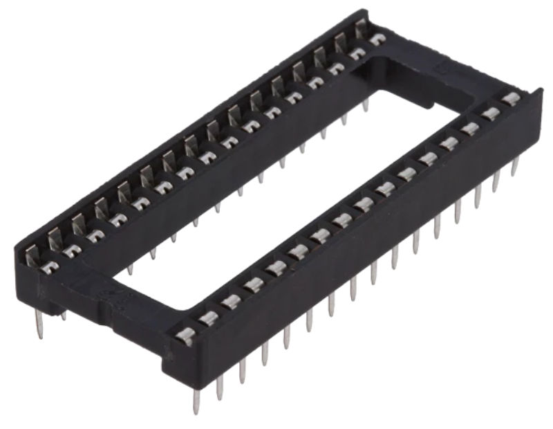 Soclu circuit integrat, 32 pini, DIP, RM2.54, DS1009-32AT1WX-0A2, CONNFLY