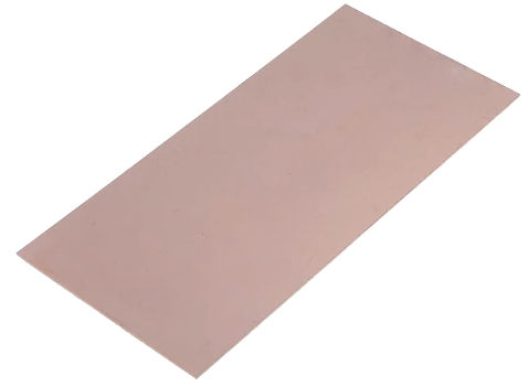 Placa fibra sticla, laminat, placat cupru, FR4, 210x100mm, 1mm, LAM100X210E1