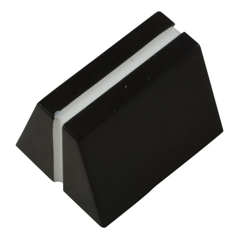 Buton plastic, potentiometru, translatie, negru, MC21076, MULTICOMP