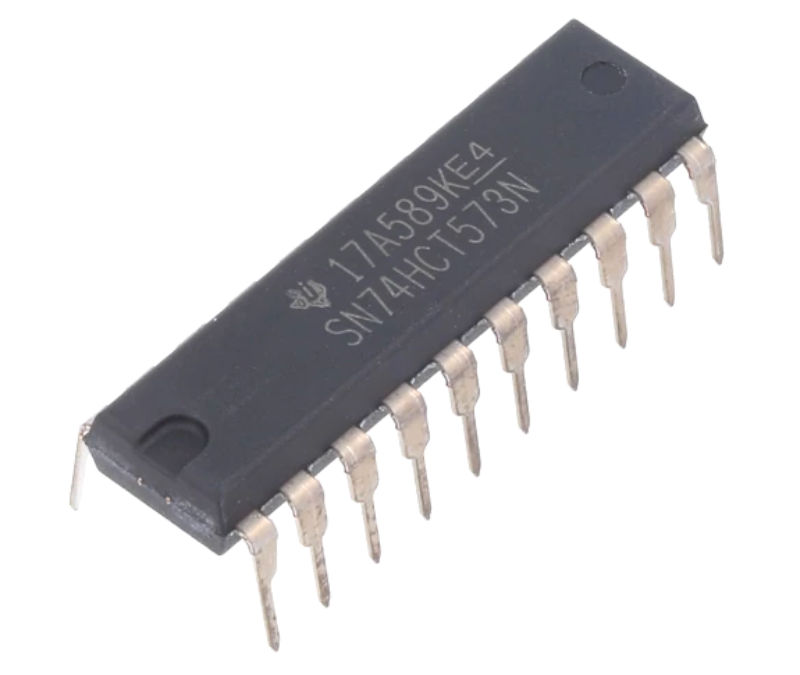SN74HCT573N, D-latch transparent; Ch: 8; CMOS,TTL, DIP20, TEXAS INSTRUMENTS