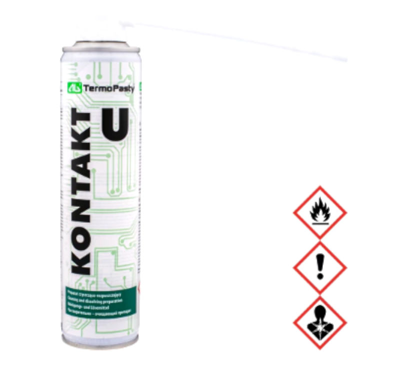 Spray curatare, degresare, curatare PCB, contacte, curatare fluxuri, 300ml, U-300ML, AG TERMOPASTY