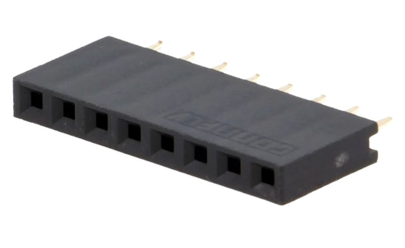 Soclu bareta, 8 pini, 2.54mm, mama, ZL262-8SG, CONNFLY