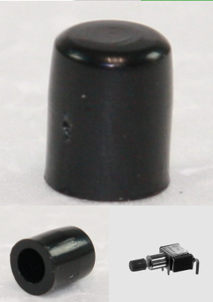 Capac, capison, negru, pentru intrerupator seria MDT, ax3mm, PUSH BUTON, MCV1SW, SALECOM