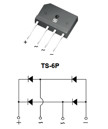 Punte 50A, 1000V, TS50P07G, Taiwan Semiconductor