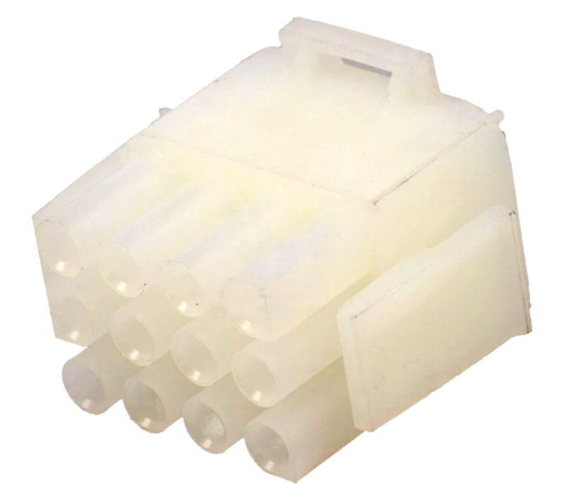 Mufa 12 pini, 3x4, cablu-placa, tata/mama, RM6.35, MATE-N-LOK, 1-480708-0, TE CONNECTIVITY