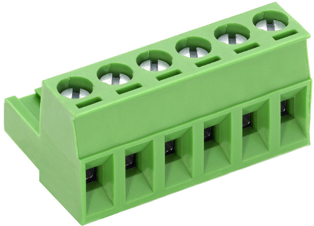 Conector mama pe fir, 6 PINI, 12A, 5.0mm, ARK950/6