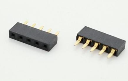 Soclu de precizie, 1x5, RM2.54, aurit, BL1X05G-ST5,5, GARRY