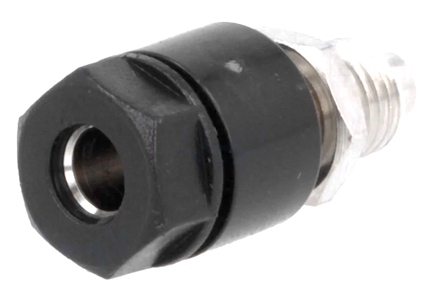 Soclu banana izolat 4mm, 36A, negru, PJ3230-B