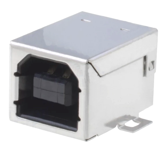 Conector USB, B soclu pcb, GOLD, USB-B-S-RA-TSMT, ADAM TECH