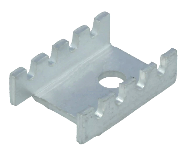 Radiator Al, TO220, 24K/W 6,35mm, ALB, D03