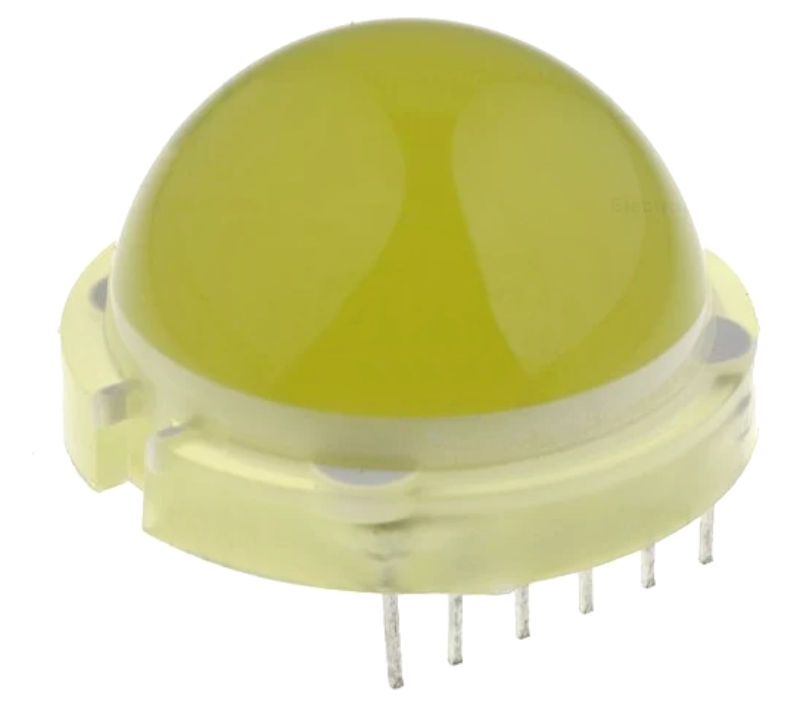 Led 20mm, galben, 2.5-8.3mcd, convex, 2.1-2.5V, DLC-6YD, KINGBRIGHT ELECTRONIC