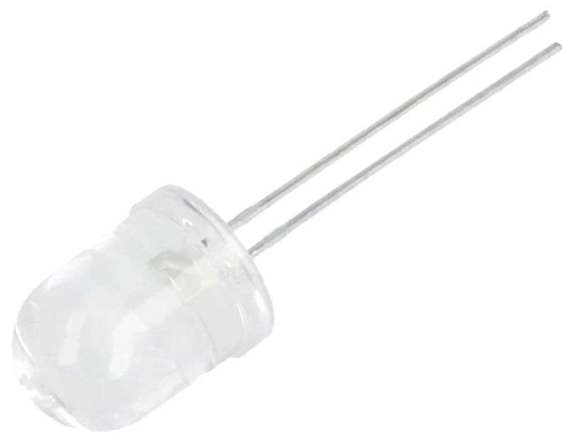 Led 10mm, alb rece, 8500-14000mcd, 2.8-3.8V, convex, LL-1004WC2D-W2-3SD, LUCKYLIGHT