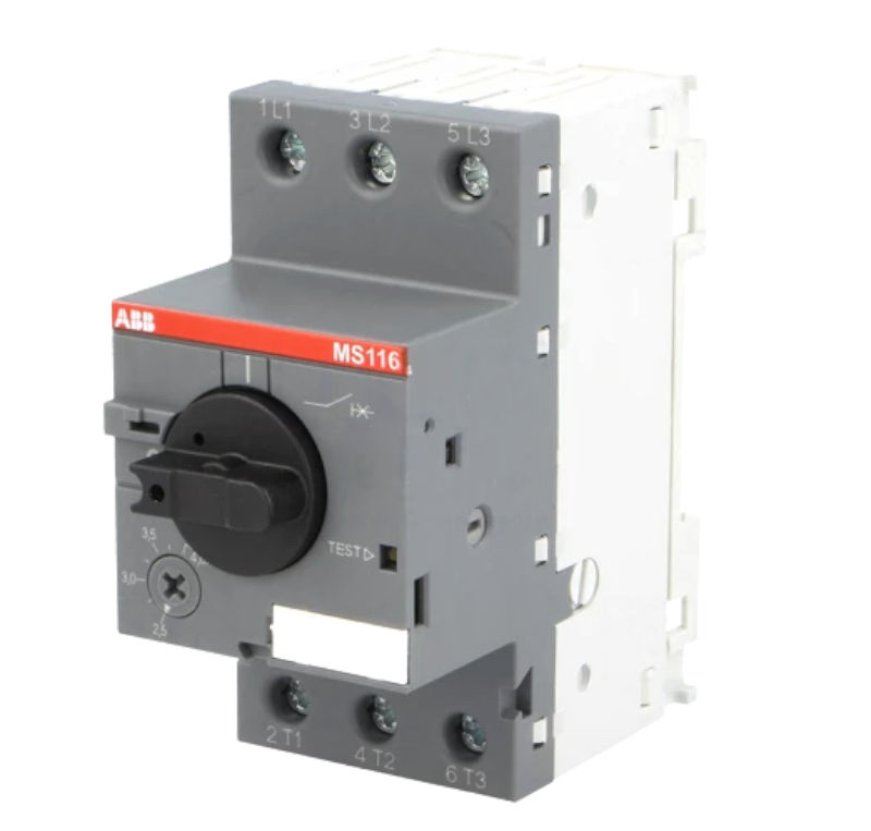 Intrerupator 1.5kW, protectie motor, 2.5...4A, 208-690VAC, DIN, MS116-4.0, ABB