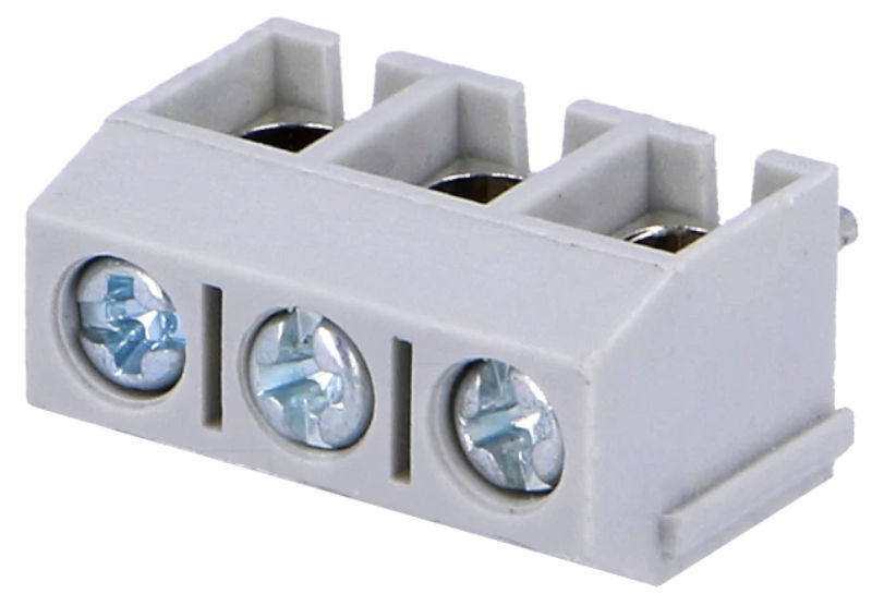 Conector PCB, gri, 3 pini, 16A, RM5, unghi 90, TB-5.0-P-3P/GY, NINIGI