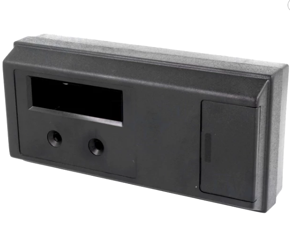 Cutie plastic, decupare display, negru, 170x82x47mm, ABS-51-BK