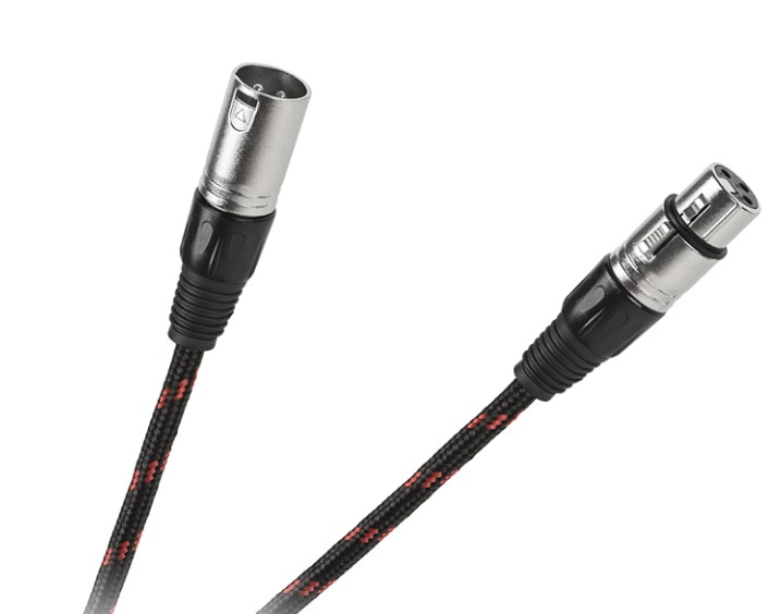 Cablu XLR, 3pini, stereo, mama, tata, 5m, protectie bumbac, K2765-5