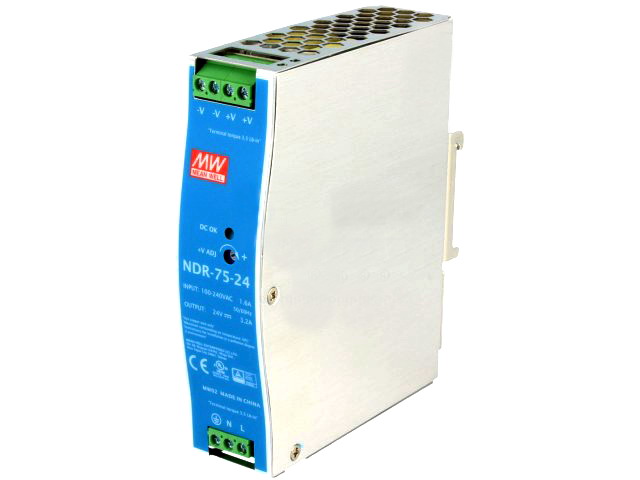 Sursa 24VDC, AC-DC, 3.2A, SINA, AC-DC, NDR-75-24