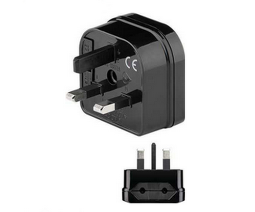Adaptor universal, EU, UK, max 250VAC, CEE 7/16, ADAPT-PLUG-EU/UK, GBAY