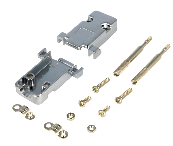 Carcasa conector, D-SUB, DB9, 9 pini, HD 15 pini, metalica, DSC-809A