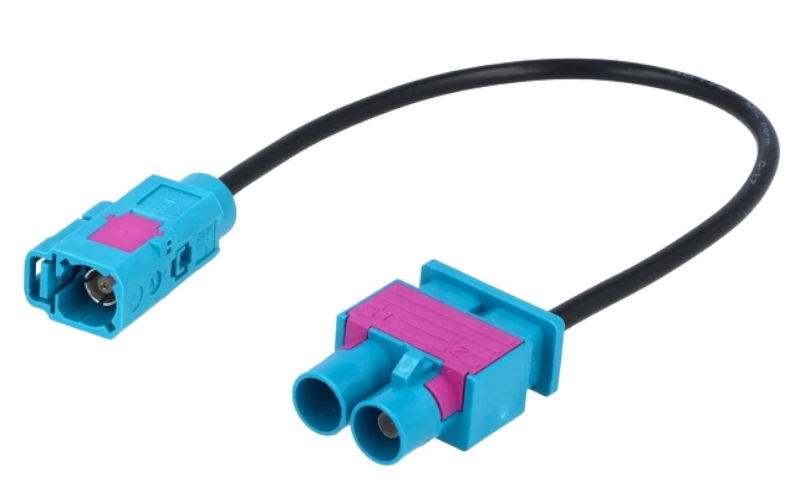 Conector auto, Adaptor antena, Fakra tata dublu, Fakra mama, 200mm, Audi, A9663, PER.PIC.