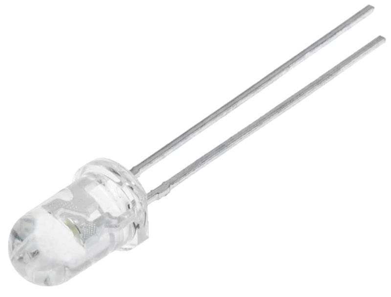 Led  5mm, alb rece, 5500mcd, convex, 2.8-3.8V, LL-504WC-W2-3PE, LUCKYLIGHT