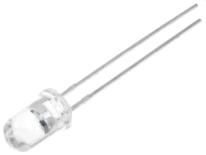 Led 2.8-3.6V, 5mm, cyan, 6-6.7lm, convex, OSC34L5111A, OPTOSUPPLY