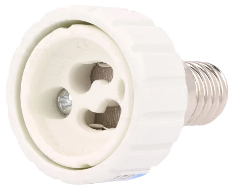 Dulie, reductie, alba, bec, GU10 intern, E14 extern, PW-D.3106, PAWBOL