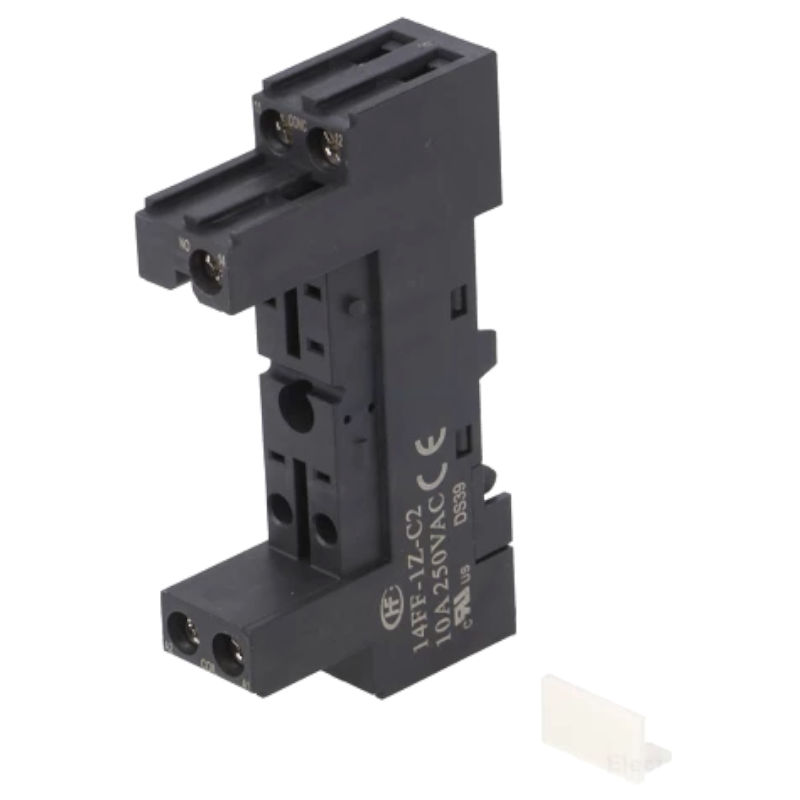 Soclu releu, 5 pini, DIN, releu HF14FF, 14FF-1Z-C2, HONGFA RELAY