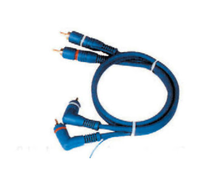 Cablu 2x RCA la 2x RCA, 5m, tata, la 90 grade, K2668-5