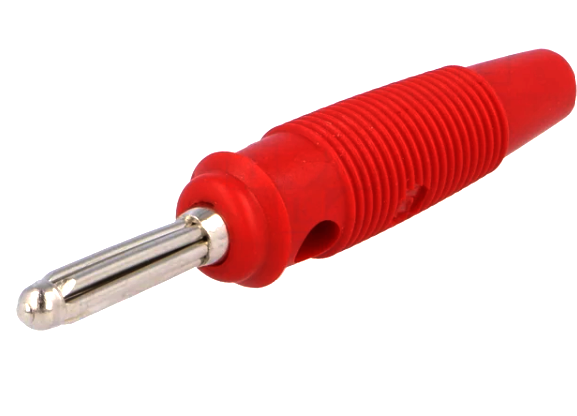 Mufa banana, 4 mm; 30A; 60VDC, ROSU, BUELA30KRT, HIRSCHMANN