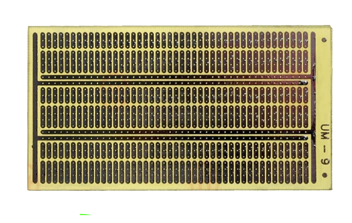 Placa cablaj test, 66x125mm, pas 2.54mm, 1100 puncte, PP-UM9