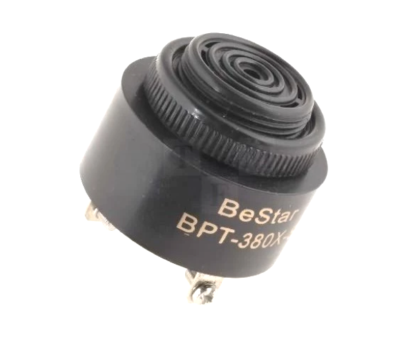 Buzer 12vdc, ton continuu,  pulsativ, generator, 80dB, 43mm, BPT380X-S