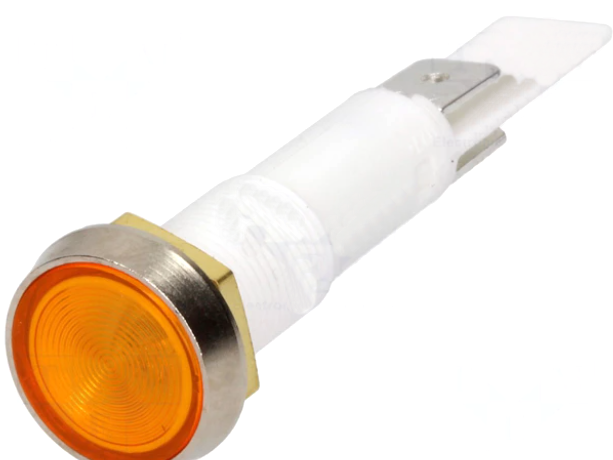 Lampa panou 230V, cu neon, galben, 10mm, AE-C027500NAF