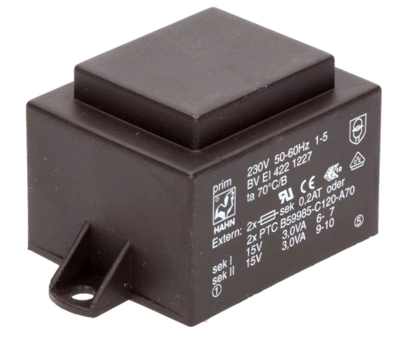Transformator încapsulat, 12V, 6VA, 230VAC, 500mA, BVEI4221275, HAHN