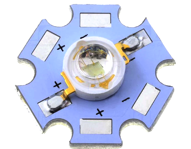 Led putere; STAR; albastru; 45°; 350mA; 465nm; P: 1W, HPG8-48KBI/W