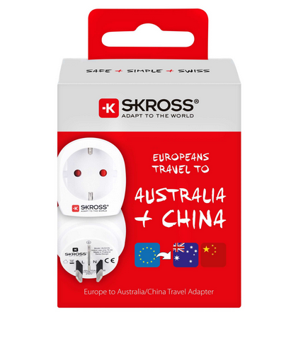 Adaptor universal, stecher, China, Australia, alb,  ADAPT-PLUG-EU/AU/CN/BX-SKRS