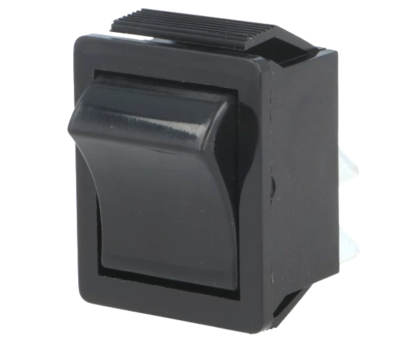 Intrerupator ROCKER; negru, OFF-ON, 16A, 250VAC, 20A/28VDC, 4 pini, DPST, orificiu montare 28.2x22.3mm, C1350VQAAB