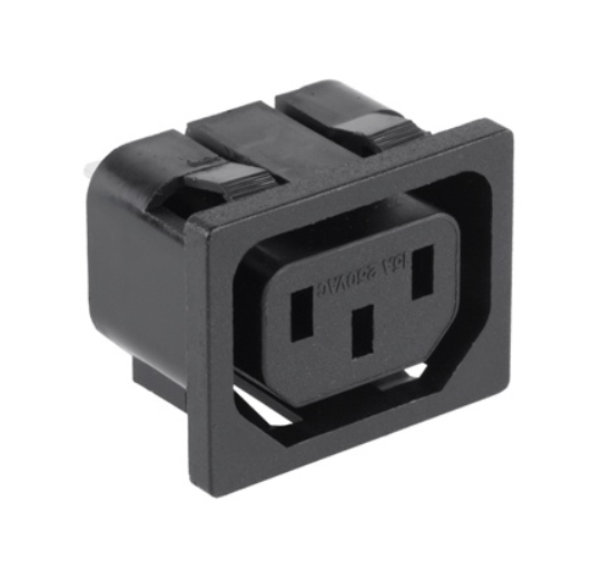 Soclu mama, alimentare, IEC 60320, C14, panou, 10A, G0128