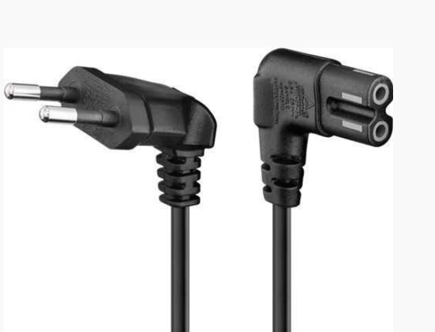 Cablu de alimentare TV cu conectori 90grade, CEE 7/16, IEC-60320-C7, 5m, CABLE-PW-CEE7-IEC7-5.00BK