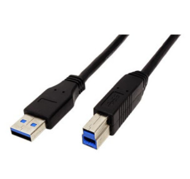 Cablu USB 3.0, USB A mufa, USB B, mufa, 3m negru, USB3.0-AB/3BK