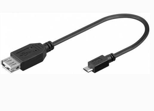 Cablu adaptor, USB 2.0 A, mama, - micro USB, tata, 0.2m, USB2.0-A/UB-0.2BO